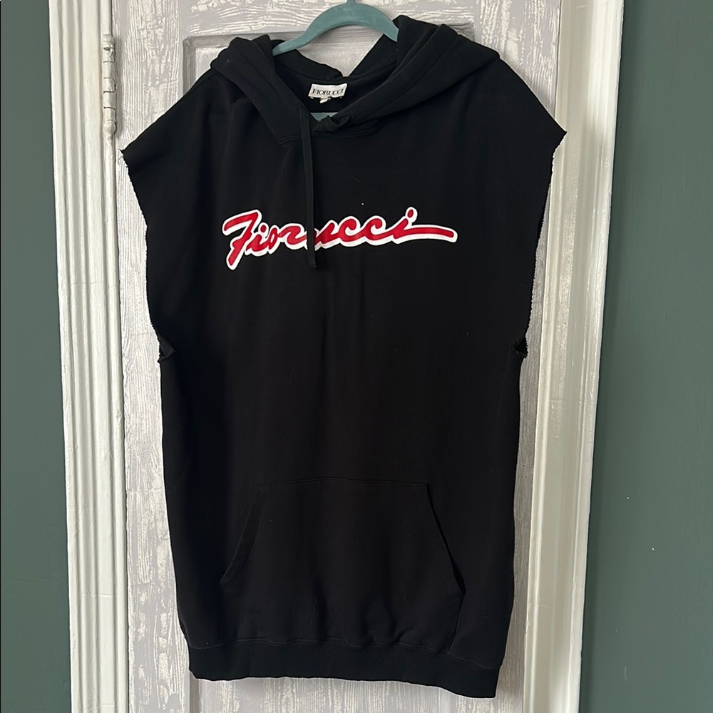 Fiorucci Black Sleeveless Hoodie